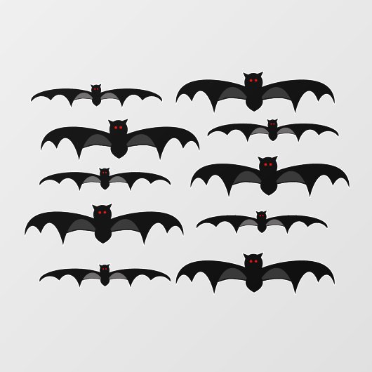 Bat Raamsticker (Vel)
