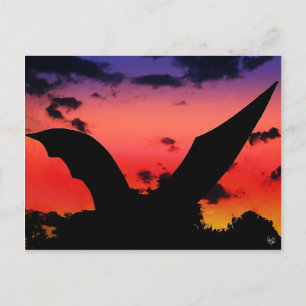 Bat Sculpture near S. Congress Bridge, Austin, TX Briefkaart