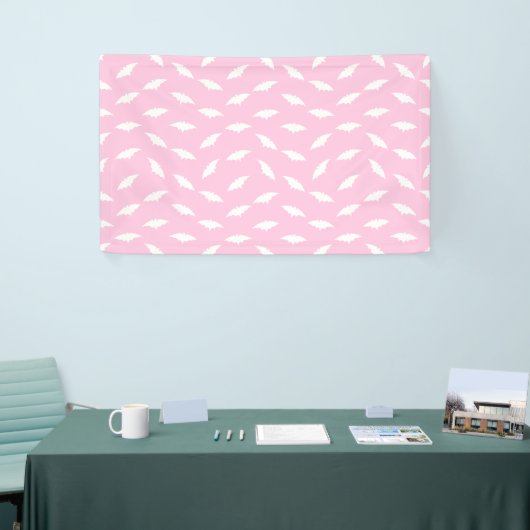 Bat Silhouette Shape Art Pattern Halloween Bats Spandoek (Beurs)