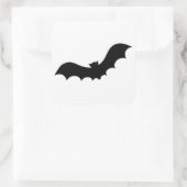Bat Silhouette Vierkante Sticker (Tas)