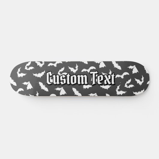 Bat Silhouettes Motif Skateboard (Horz)