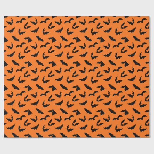 Bat Silhouettes Pattern Cadeaupapier (Vlak)