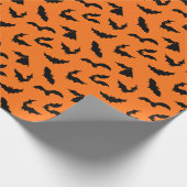 Bat Silhouettes Pattern Cadeaupapier (Hoek)