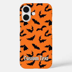 Bat Silhouettes Pattern iPhone 16 Hoesje