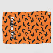 Bat Silhouettes Pattern Golfhanddoek (Horizontaal)