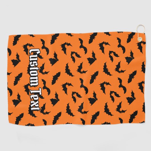 Bat Silhouettes Pattern Golfhanddoek (Horizontaal)