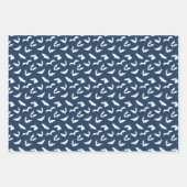 Bat Silhouettes Pattern Inpakpapier Vel (Voorkant 3)