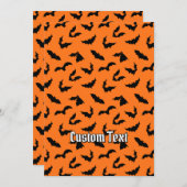 Bat Silhouettes Pattern Kaart (Voorkant / Achterkant)