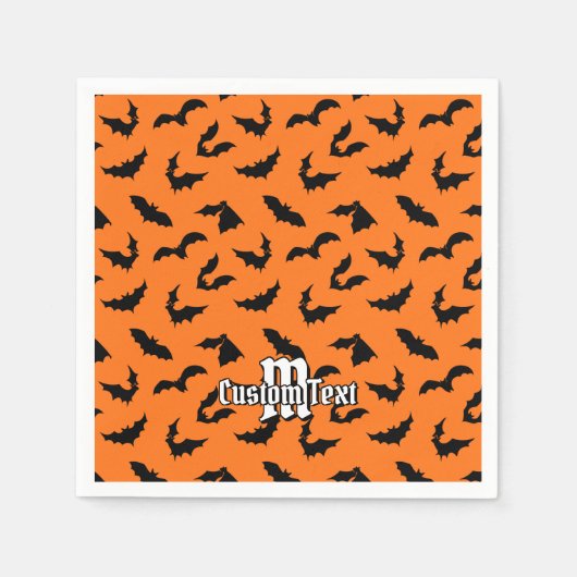 Bat Silhouettes Pattern Servet (Voorkant)