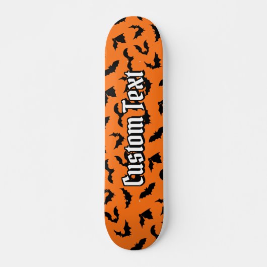 Bat Silhouettes Pattern Skateboard (Voorkant)