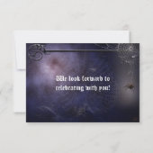 Bat, spinnen en volle maan RSVP (Achterkant)