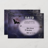 Bat, spinnen en volle maan RSVP (Voorkant / Achterkant)