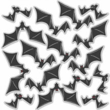 Bat Sticker Vinyl Sticker Set