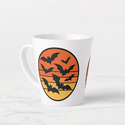 Bat Sunset Latte Mok (Linkerhoek)