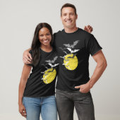 Bat Swarm op Full Moon T-shirt (Unisex)
