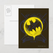 Bat Symbol over Justice League Briefkaart (Voorkant / Achterkant)