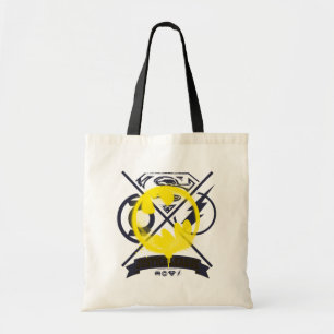 Bat Symbol over Justice League Tote Bag