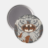 Bat Symbool Ribcage  Collage Magneet (Voorkant / Achterkant)