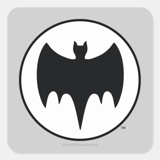  bat-symbool vierkante sticker (Voorkant)