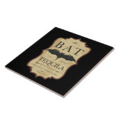 Bat Tequila  Halloween Label Tegeltje (Zijkant)