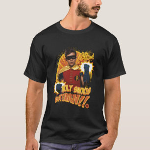 Bat TV Show Holy Smokes Bat Robin Portrait T-shirt