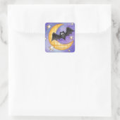 Bat Vierkante Sticker (Tas)