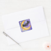 Bat Vierkante Sticker (Envelop)