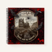  Bat Whitby Abbey Halloween Gastenboek Notitieboek (Voorkant)