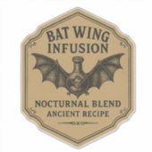 Bat Wing Infusion - Halloween Apothecary Label (Voorkant)