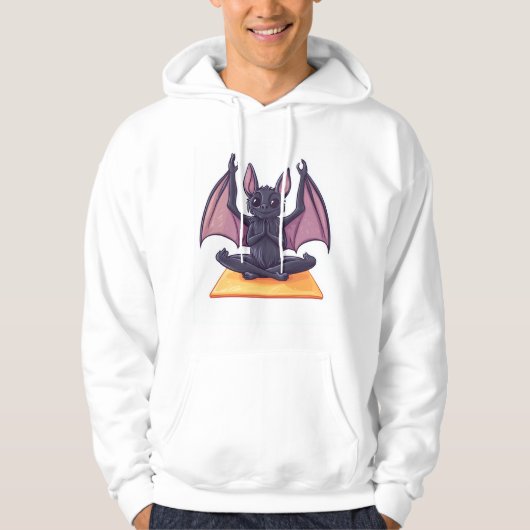 Bat Yoga Flow Hoodie (Voorkant)