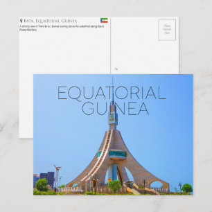 Bata, Equatoriaal-Guinea Reisansichtkaart Briefkaart