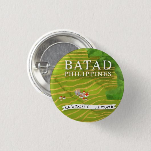 Batad Filipijnen Ronde Button 3,2 Cm (Voorkant /achterkant)