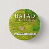 Batad Filipijnen Ronde Button 3,2 Cm (Voorkant)