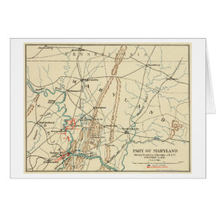 Bataille d'Antietam - carte panoramique 7 de