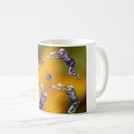 Bataille de balle spatiale Mug (Devant droit)