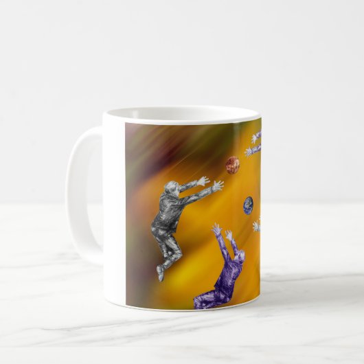 Bataille de balle spatiale Mug (Devant gauche)