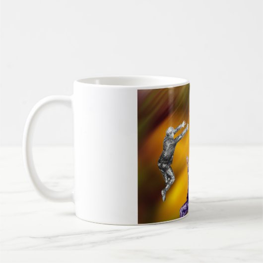Bataille de balle spatiale Mug (Gauche)