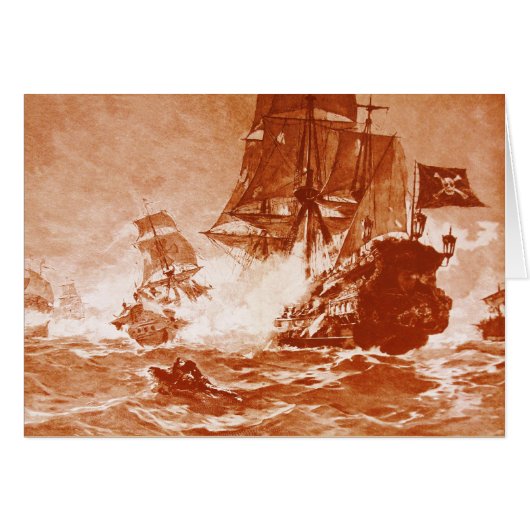BATAILLE DE BATEAU PIRATE / CARTES DE TRÉSOR PIRAT (Devant horizontal)