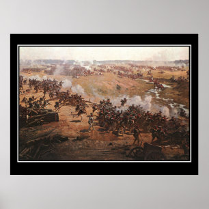 Bataille de Borodino 2 Napoléon Affiche Vintage