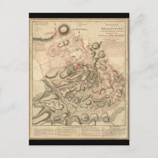 Bataille de Brandywine Carte de la révolution amér