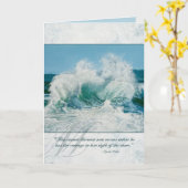 Bataille de chevaux en mer - Carte Inspirative (Fleur jaune)