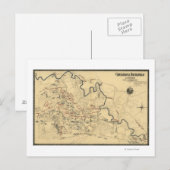 Bataille de Chickamauga - Carte panoramique de la (Devant / Derrière)