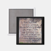 Bataille de Culloden aimant (Recto/Verso)