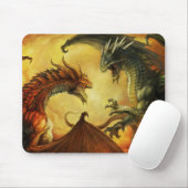 Bataille de dragon, tapis de souris (Avec souris)
