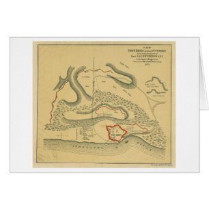 Bataille de fort Henry - carte panoramique de