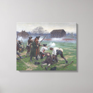 Bataille de Lexington - Impression sur toile histo