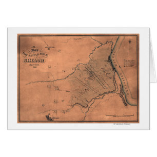 Bataille de Shiloh - carte panoramique 5 de guerre
