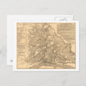 Bataille de Shiloh - Guerre civile Carte panoramiq (Devant / Derrière)