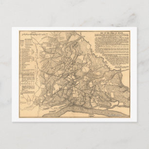 Bataille de Shiloh - Guerre civile Carte panoramiq