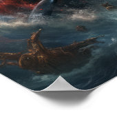 Bataille épique : Orca vs Kraken Poster - A Thring (Coin)